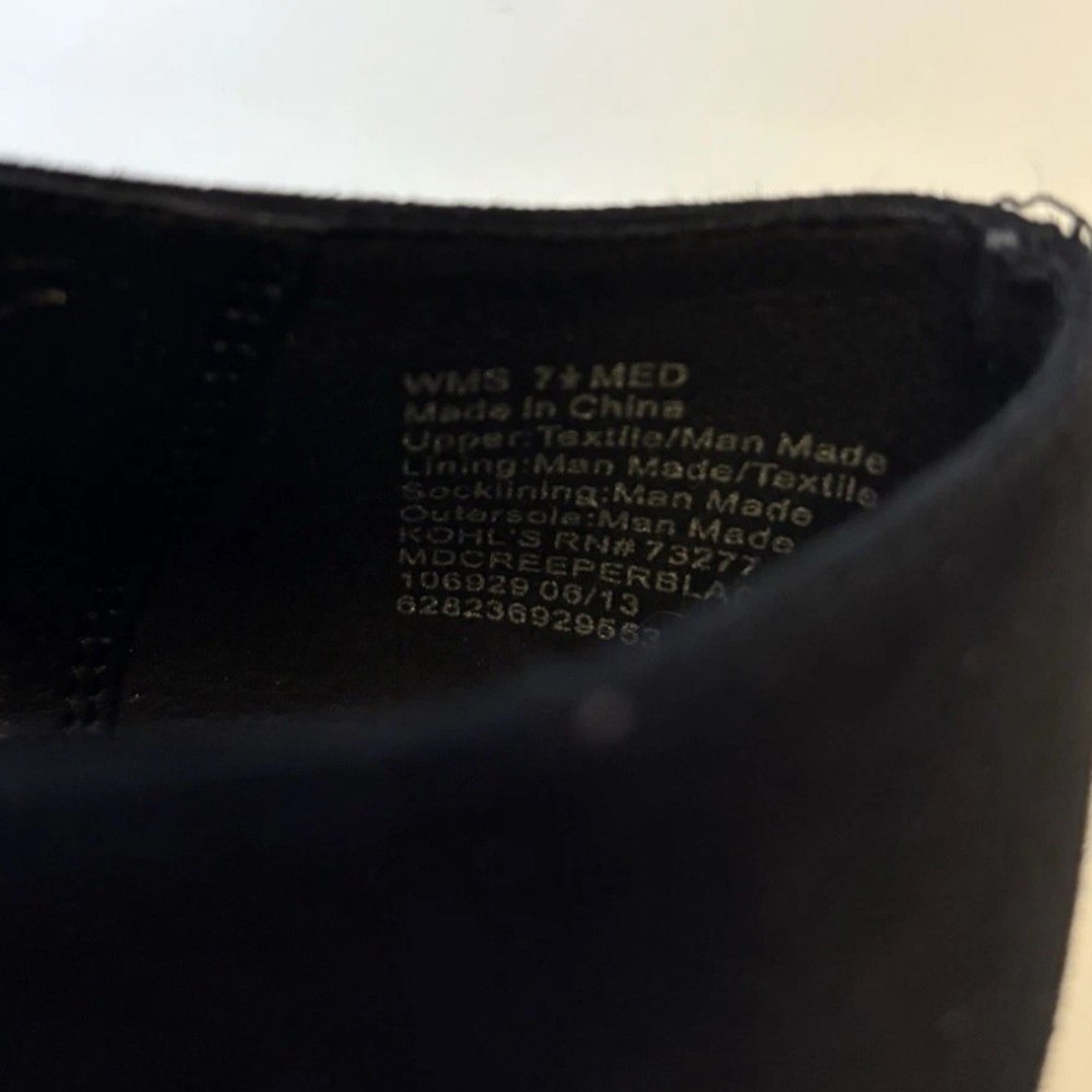 Mudd Black Platform Chunky Lace Up Women’s Shoes, Size 7.5 M - Picture 7 of 10
